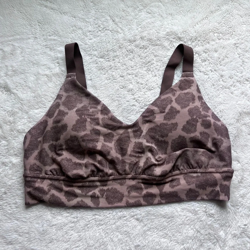 OFFLINE by Aerie Real Me Stretch Leopard Print Medium Support Sports Bra XL NWOT
